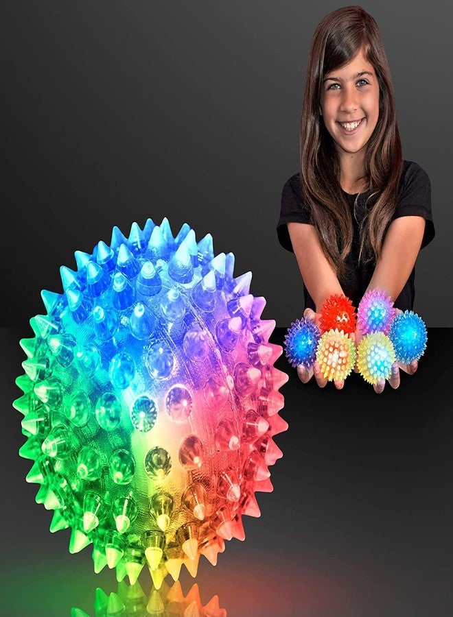 بوكسو قطعتان من كرات مطاطية مدببة بإضاءة LED للأطفال (متعددة الألوان) - Image 1